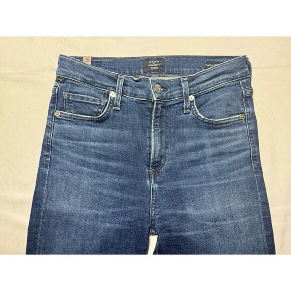 Citizens of Humanity Women's Harlow Ankle Hi Rise Slim Blue Jeans - Size 26x27 - Picture 5 of 10
